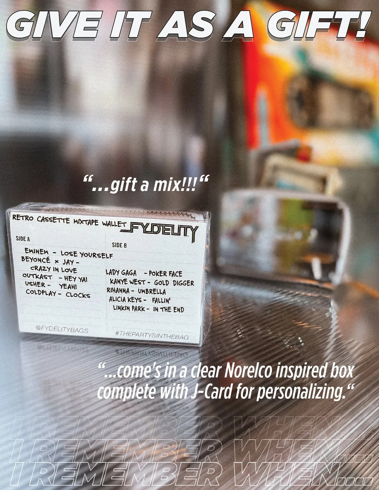 Retro Cassette Wallet | Silver Chrome