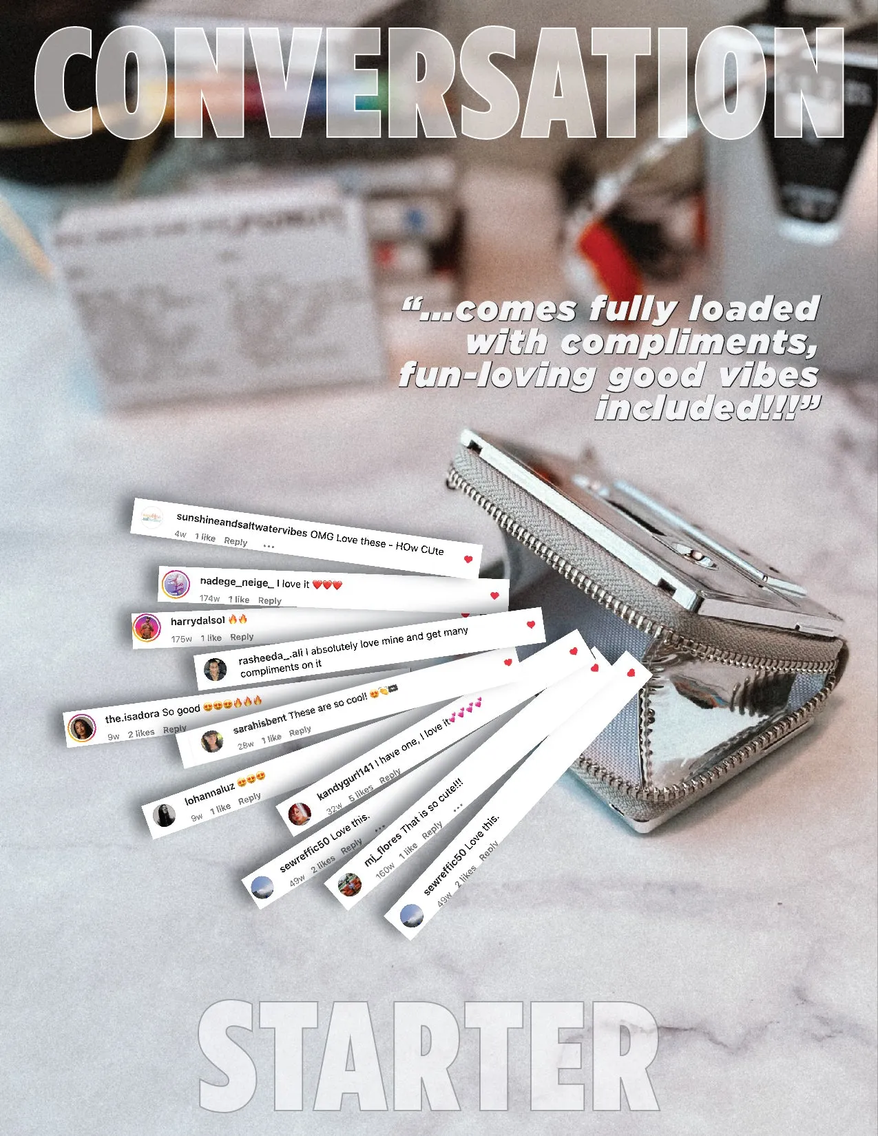 Retro Cassette Wallet | Silver Chrome