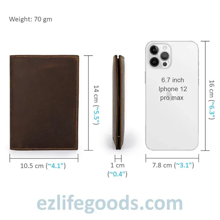 Rfid Protected Wallet| Passport Cover & Cardholder Wallet|Leather Passport Holder Travel Wallet