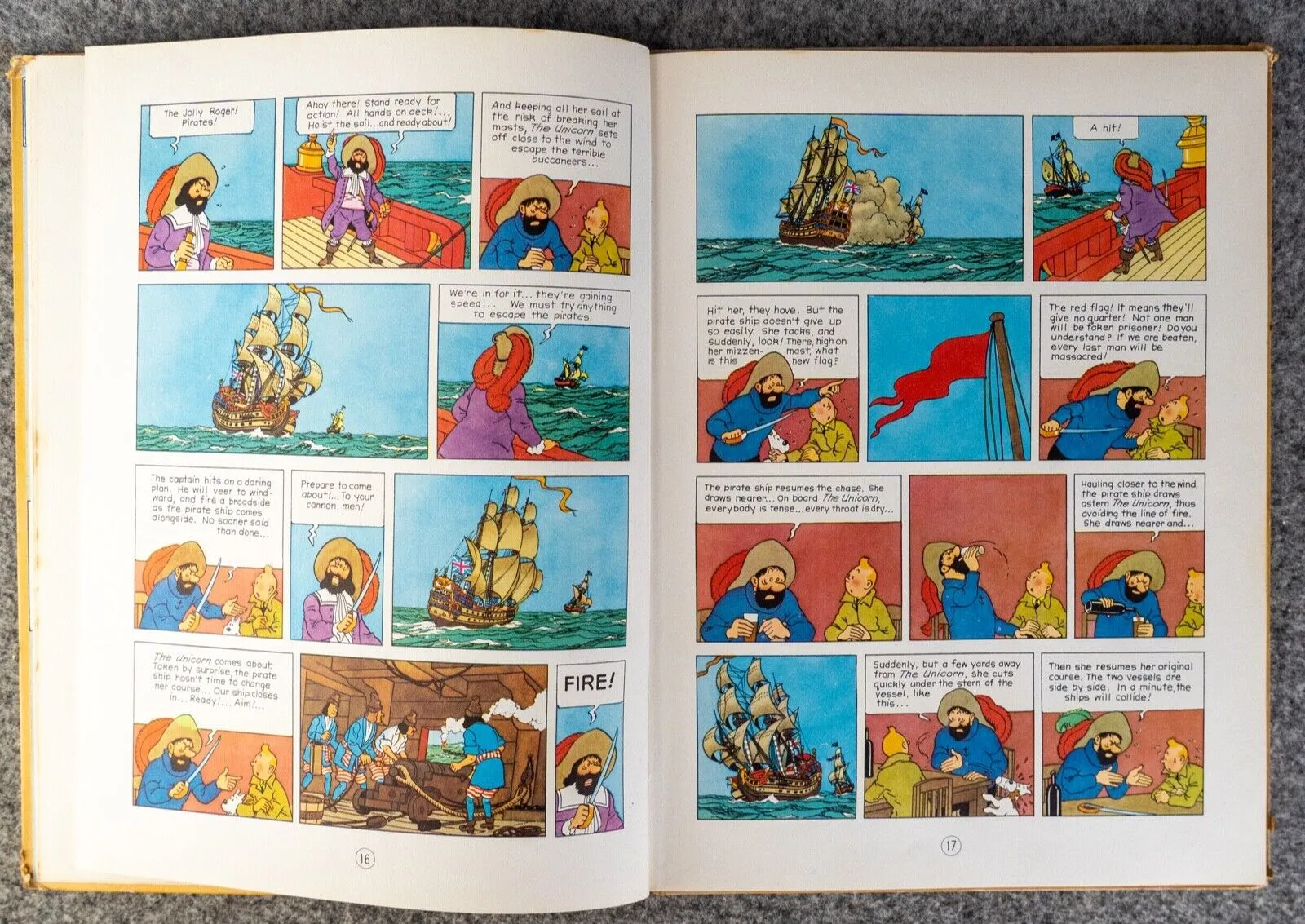 SECRET OF THE UNICORN Golden Press 1959 1st USA Edition Hardback Tintin book by Herge