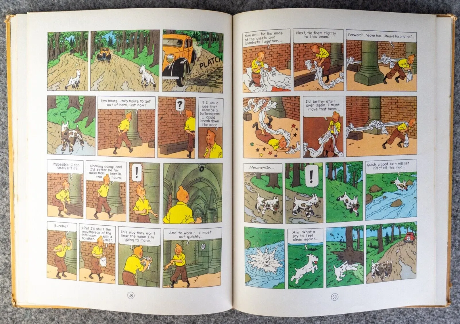 SECRET OF THE UNICORN Golden Press 1959 1st USA Edition Hardback Tintin book by Herge