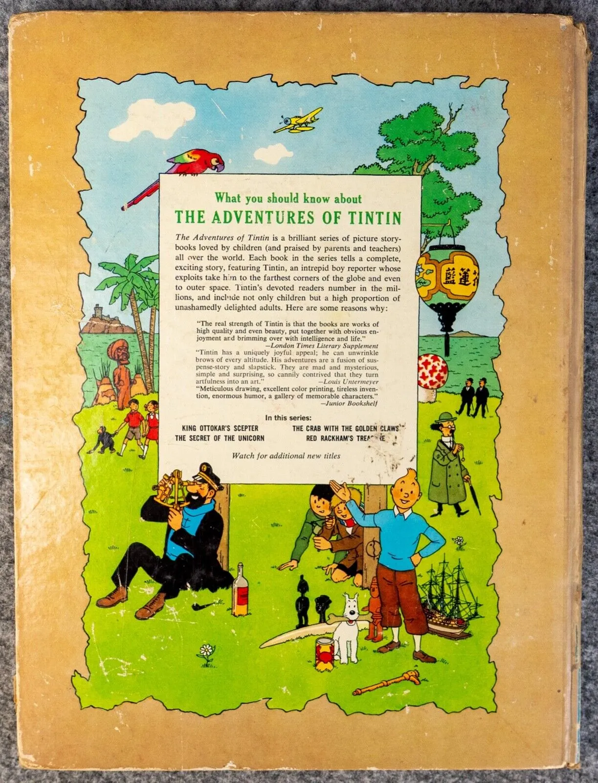 SECRET OF THE UNICORN Golden Press 1959 1st USA Edition Hardback Tintin book by Herge