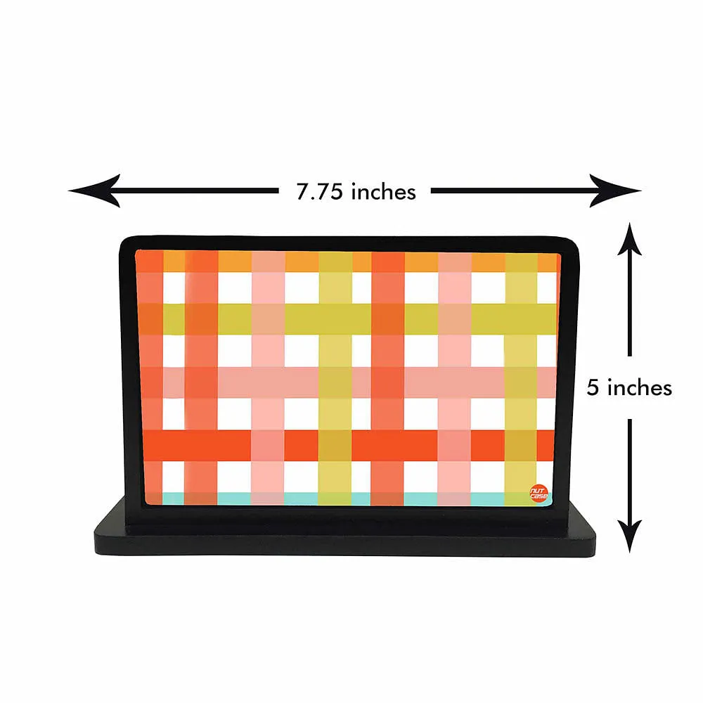 Tissue Holder Paper Napkin Stand - Colorful Checkbox