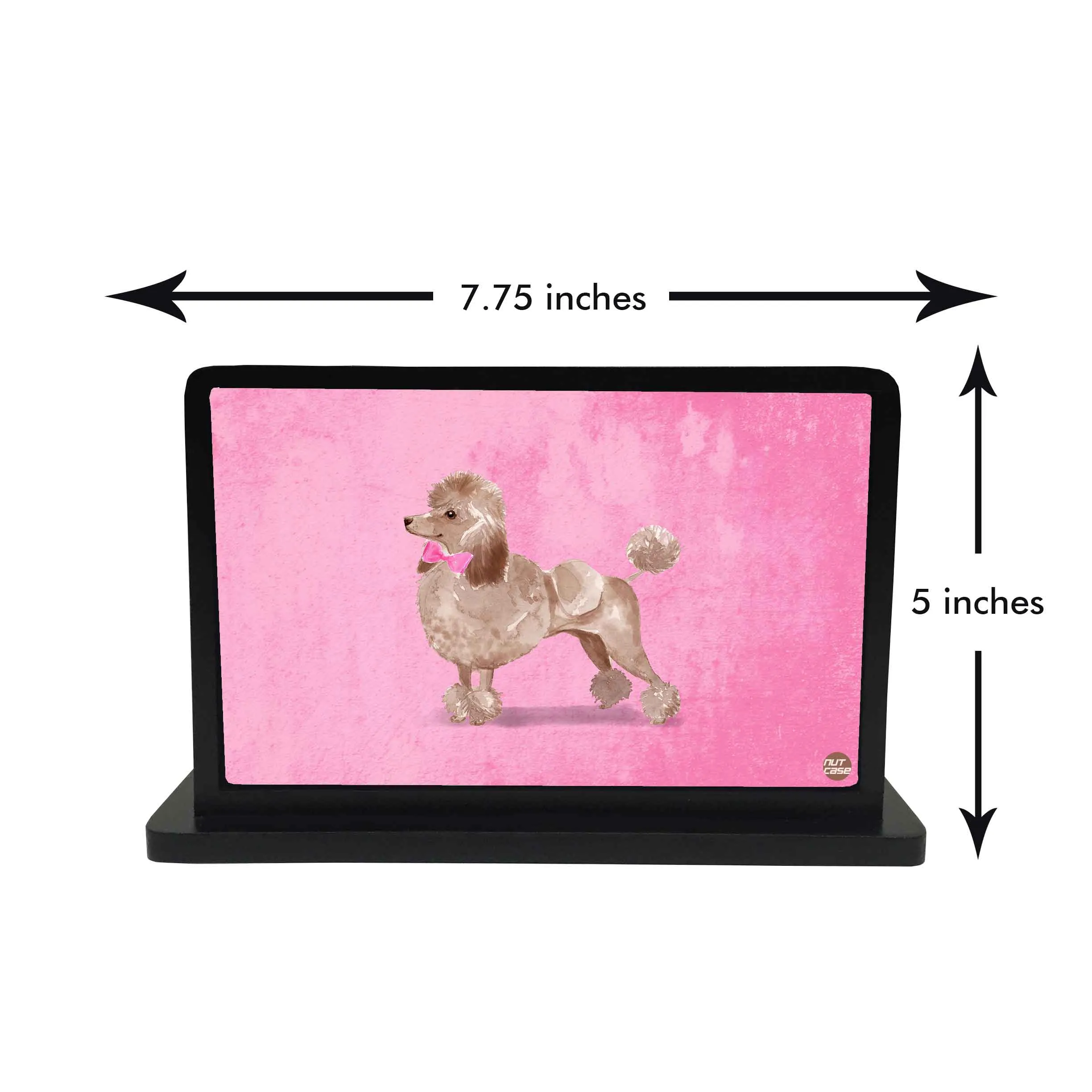 Tissue Holder Paper Napkin Stand - Cute Pink Dog