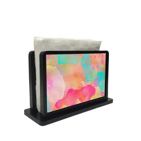 Tissue Holder Paper Napkin Stand - Pink And Orange Watercolor