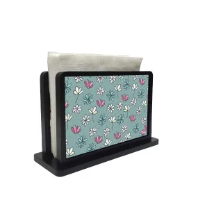 Tissue Holder Paper Napkin Stand -  VINTAGE FLOWER PATTERN