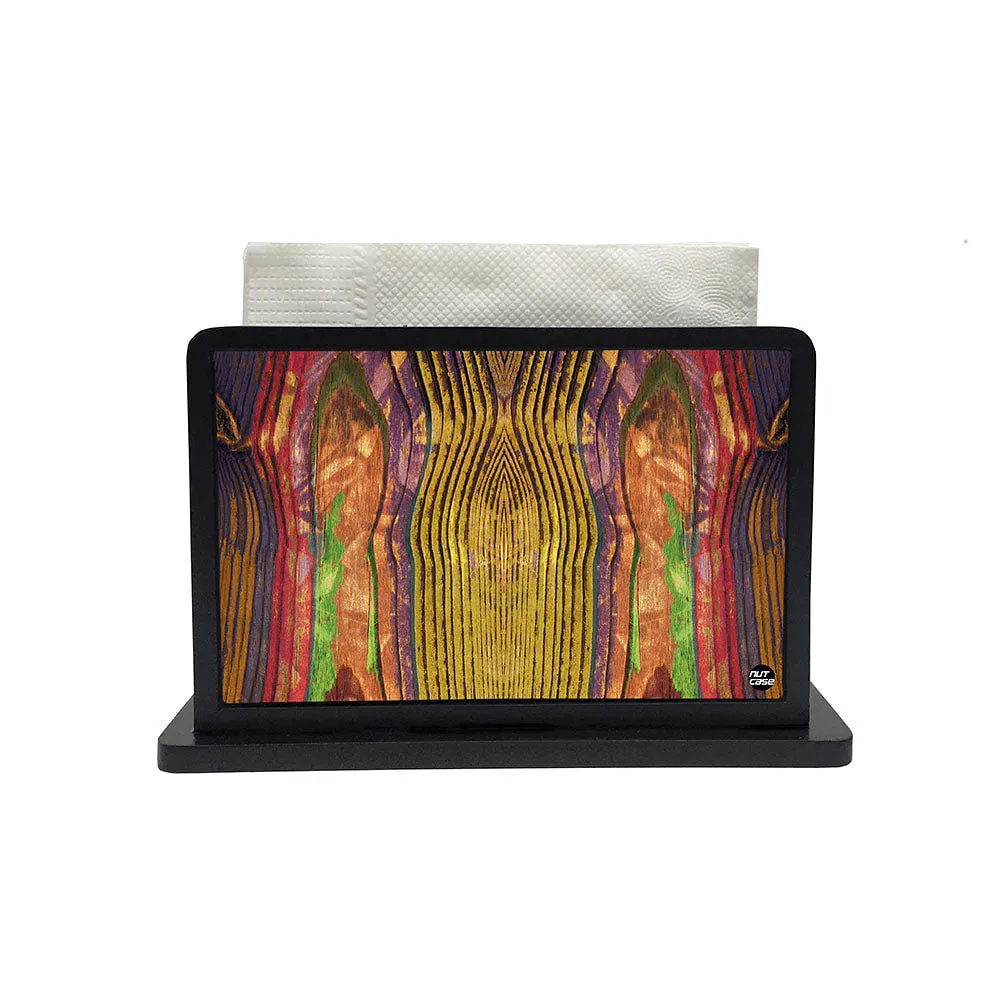 Tissue Holder Paper Napkin Stand - Wood Pattern