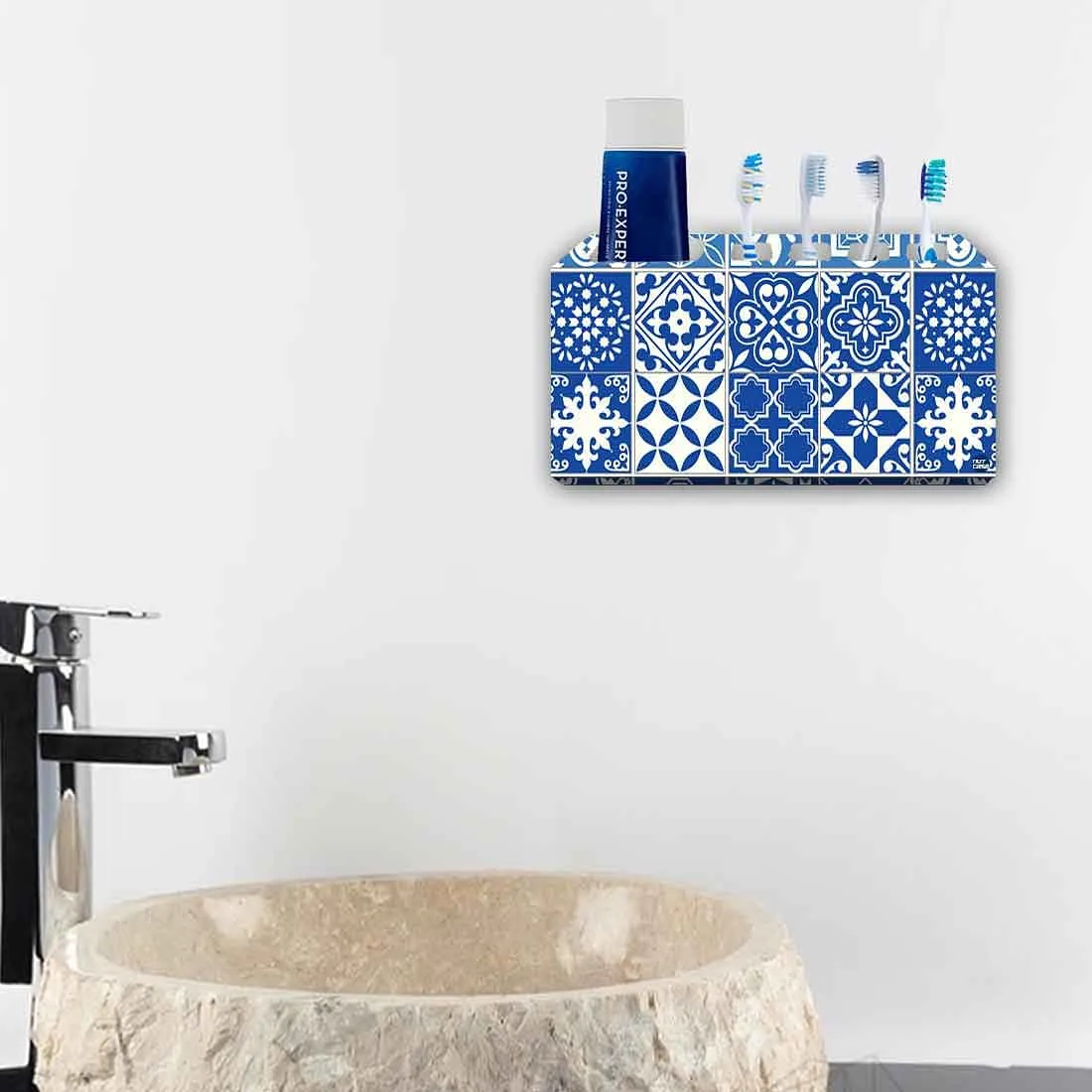 Toothbrush Holder Wall Mounted -Tiles of Seville
