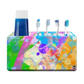 Toothbrush Holder Wall Mounted -Watercolor Blue