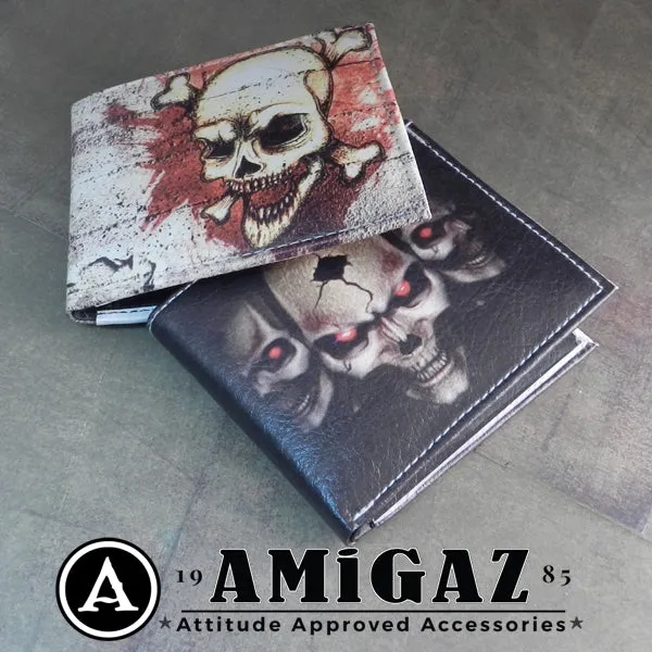 Vegan Skull Red Eye Bi-Fold Wallet