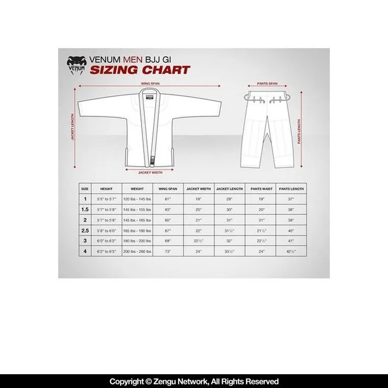 Venum "Elite Classic" Black BJJ Gi