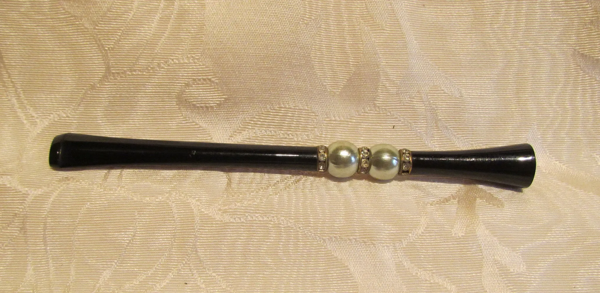 Vintage Rhinestone Cigarette Holder Unused Mad Men Bling