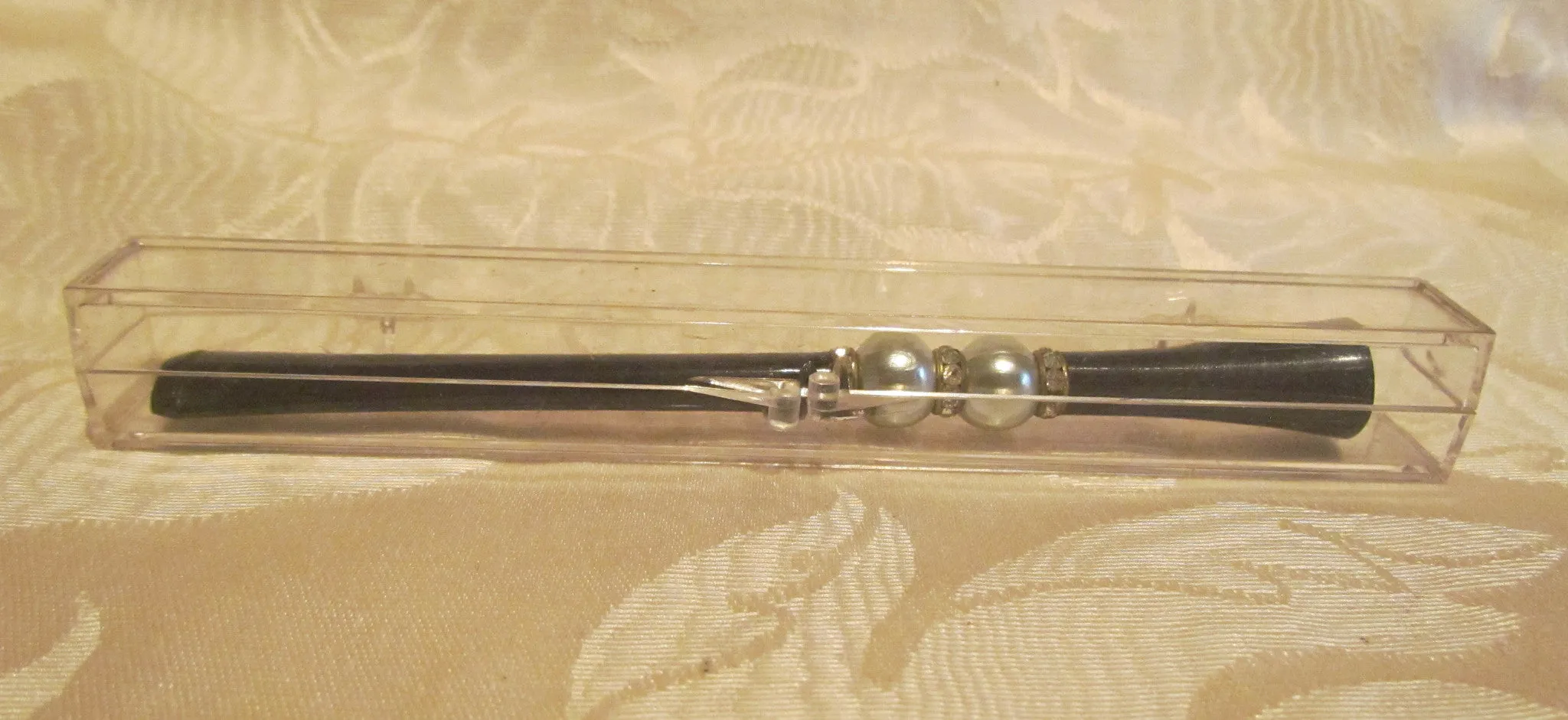 Vintage Rhinestone Cigarette Holder Unused Mad Men Bling