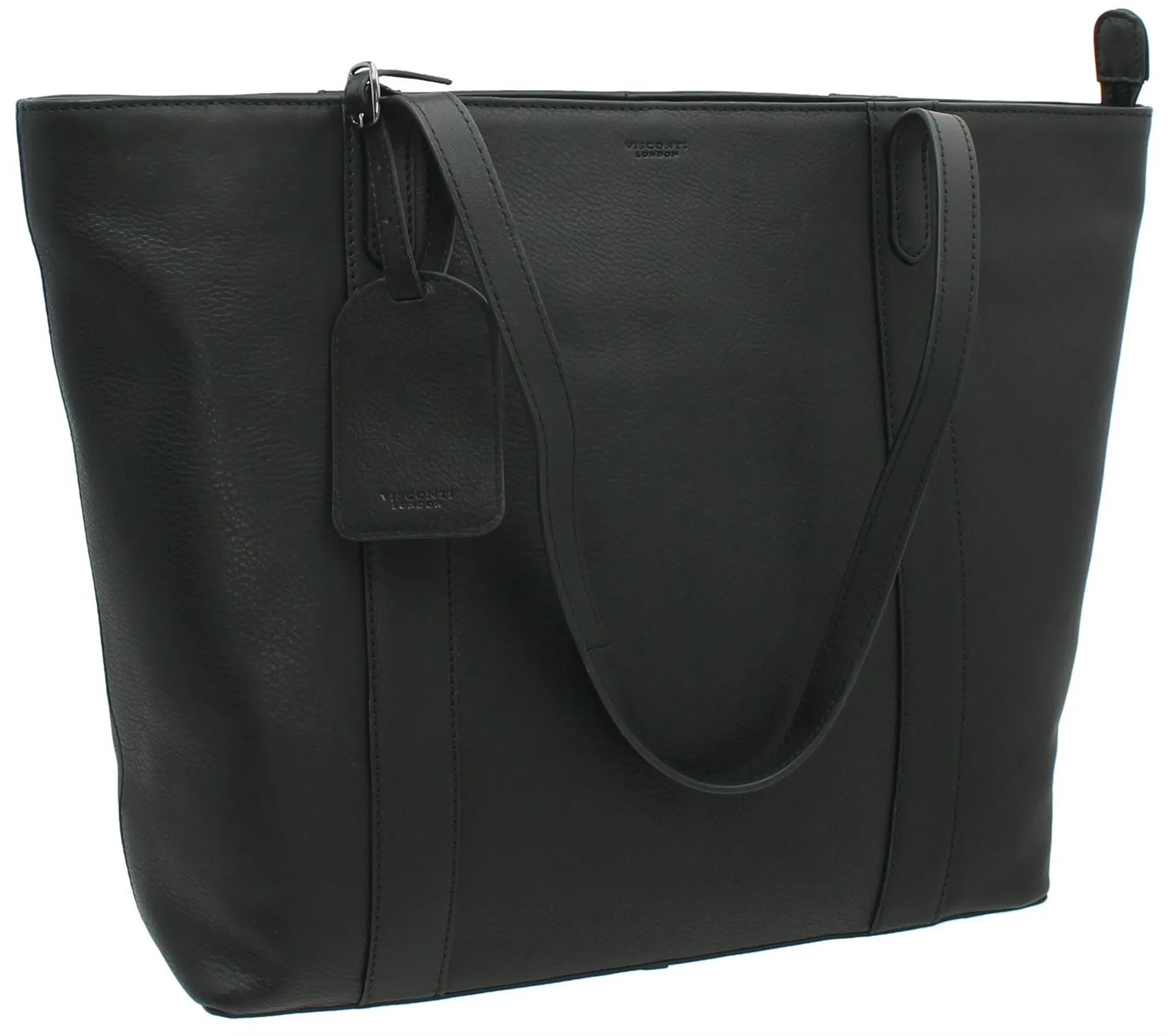 Visconti Platinum Collection Sofia 13in Laptop Leather Tote PLT20