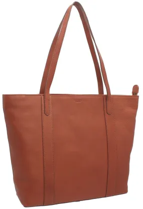 Visconti Platinum Collection Sofia 13in Laptop Leather Tote PLT20