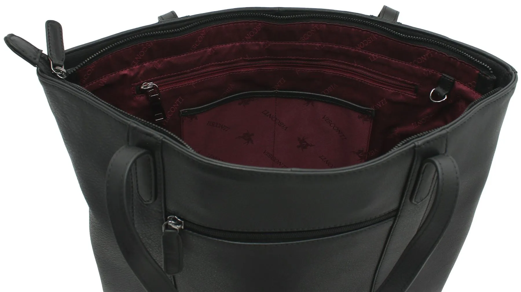 Visconti Platinum Collection Sofia 13in Laptop Leather Tote PLT20