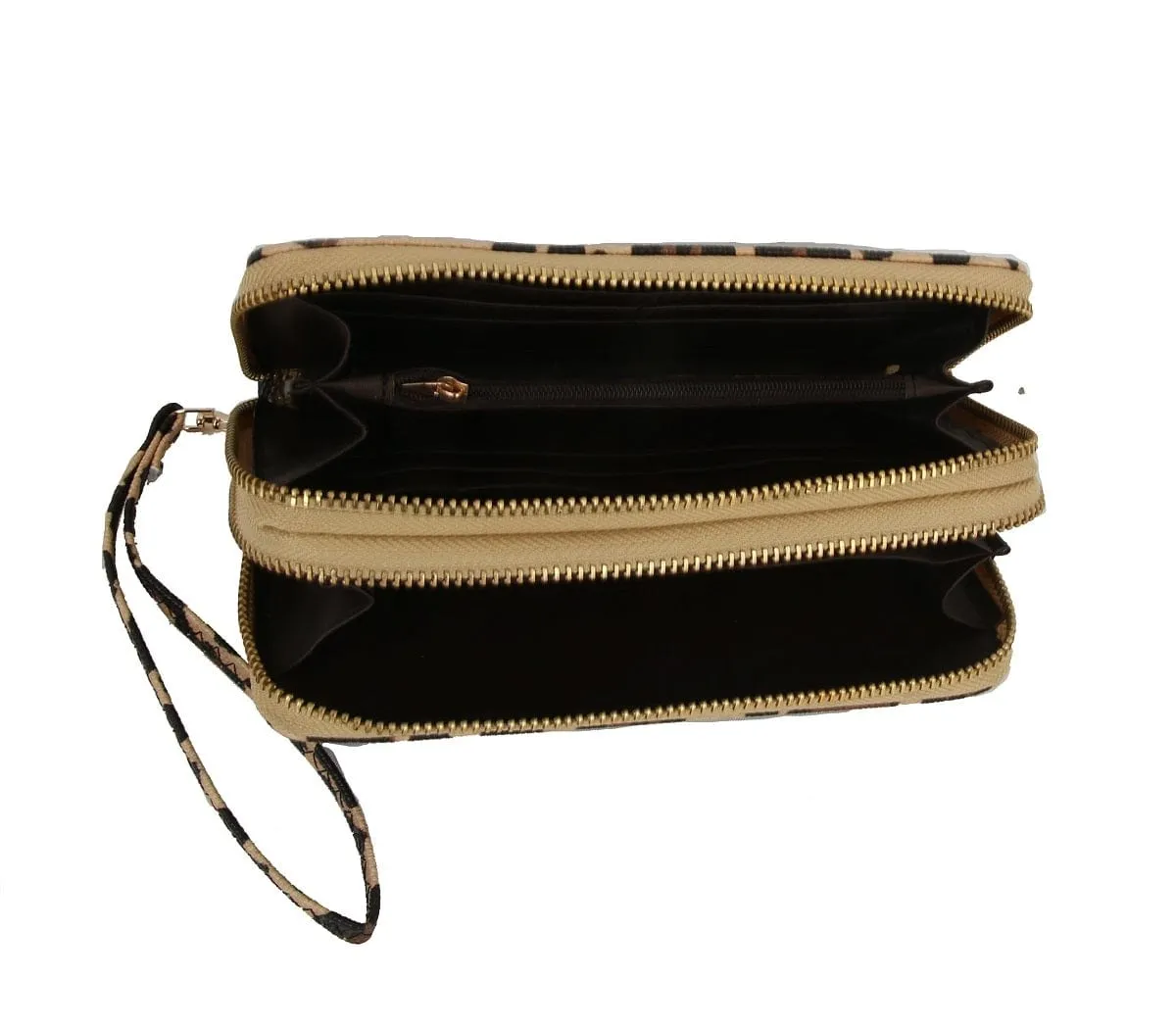 W02CH Cheetah Print Flat Wallet