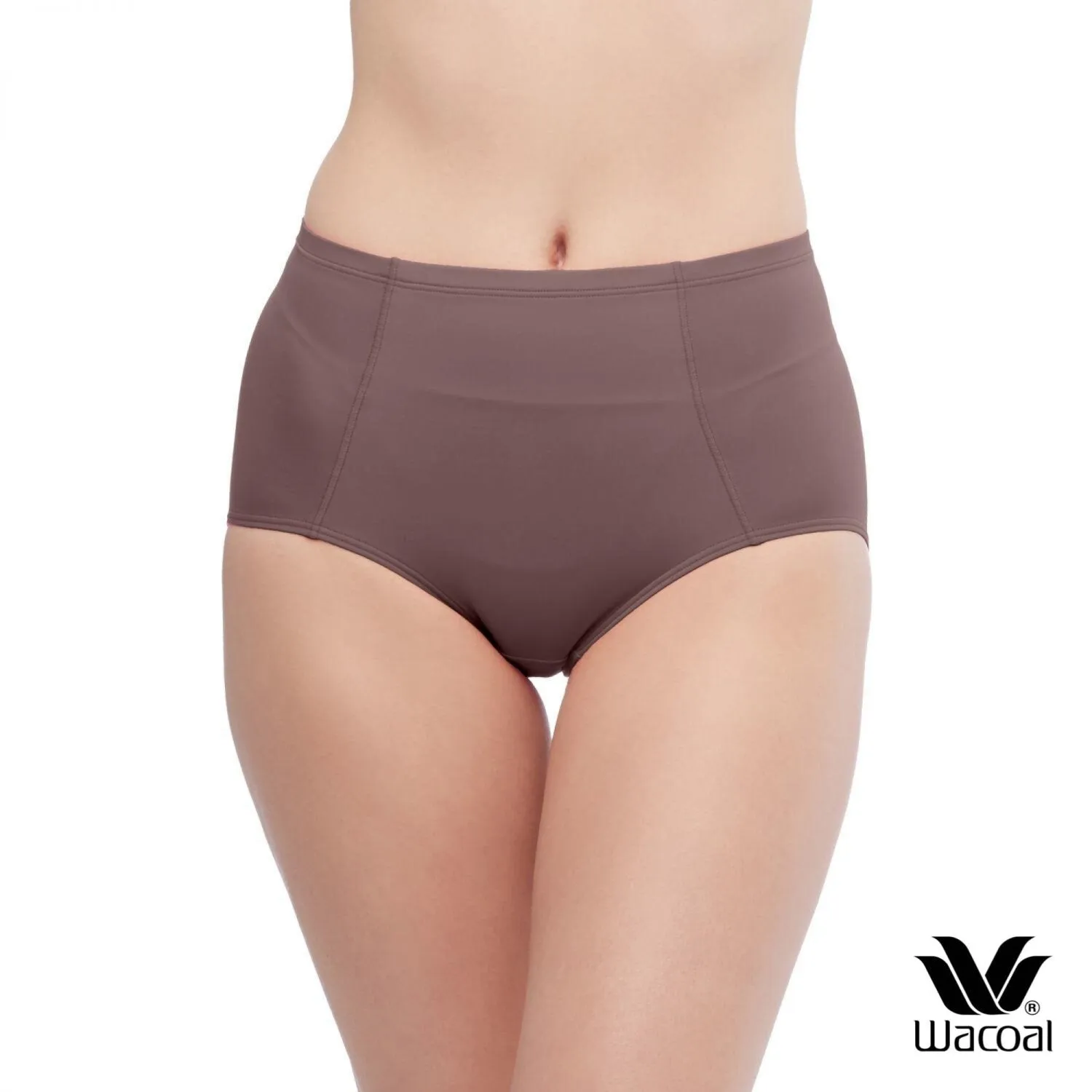 Wacoal H-fit secret support กางเกงในกระชับหน้าท้อง รูปแบบเต็มตัว Set 5 ชิ้น รุ่น WU4F36 คละสี (สีเบจ2-สีดำ2-สีน้ำตาล1)