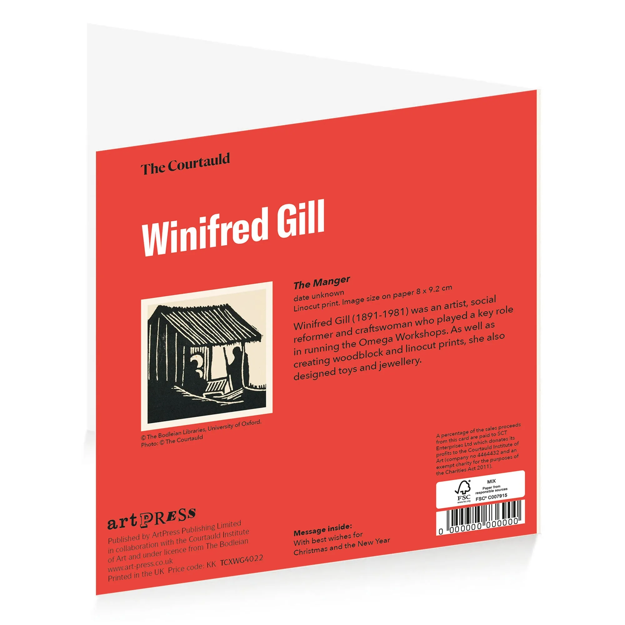 Winifred Gill Manger Xmas Wallet