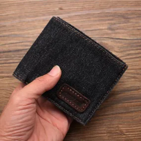 Womens Denim Wallet Blue Denim Wallet Mens Billfold Cool Wallet for Men Jean Wallets Womens Jean Wallet