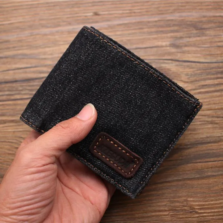 Womens Denim Wallet Blue Denim Wallet Mens Billfold Cool Wallet for Men Jean Wallets Womens Jean Wallet