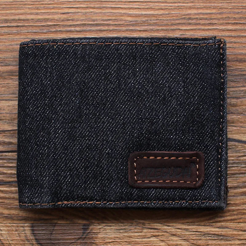 Womens Denim Wallet Blue Denim Wallet Mens Billfold Cool Wallet for Men Jean Wallets Womens Jean Wallet