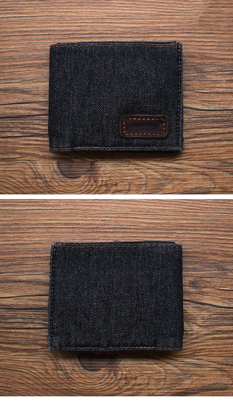 Womens Denim Wallet Blue Denim Wallet Mens Billfold Cool Wallet for Men Jean Wallets Womens Jean Wallet